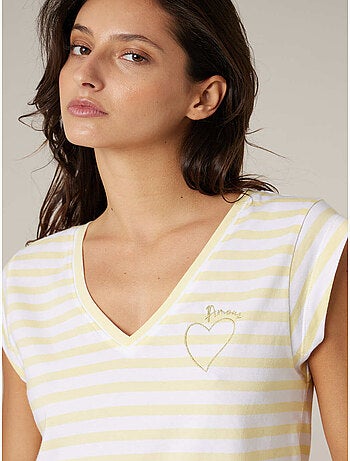 T-shirt femme en coton 'Deeluxe'