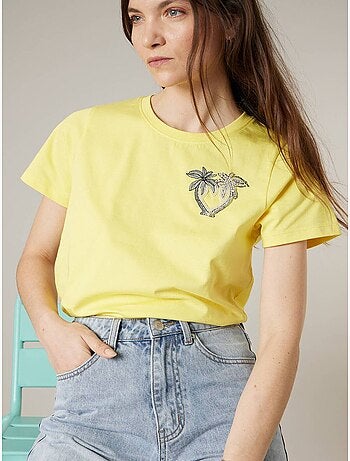 T-shirt femme en coton 'Deeluxe'
