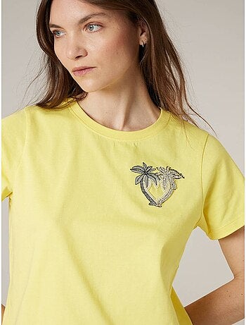 T-shirt femme en coton 'Deeluxe'