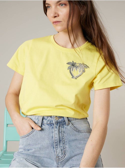 T-shirt femme en coton 'Deeluxe' - Kiabi
