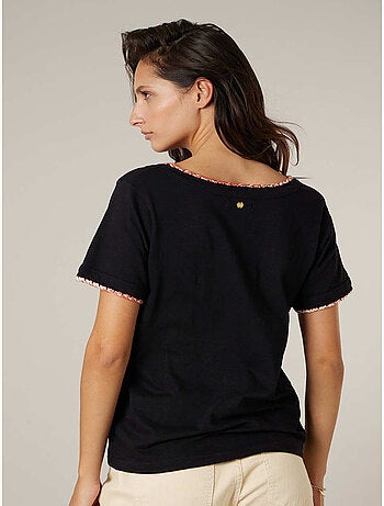 T-shirt femme en coton 'Deeluxe'