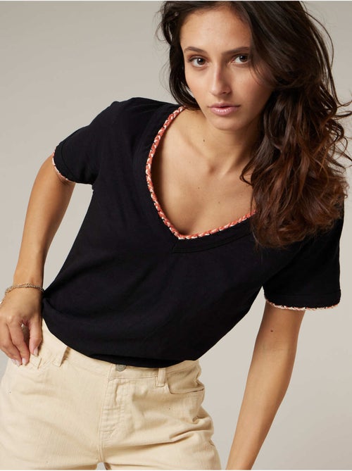 T-shirt femme en coton 'Deeluxe' - Kiabi