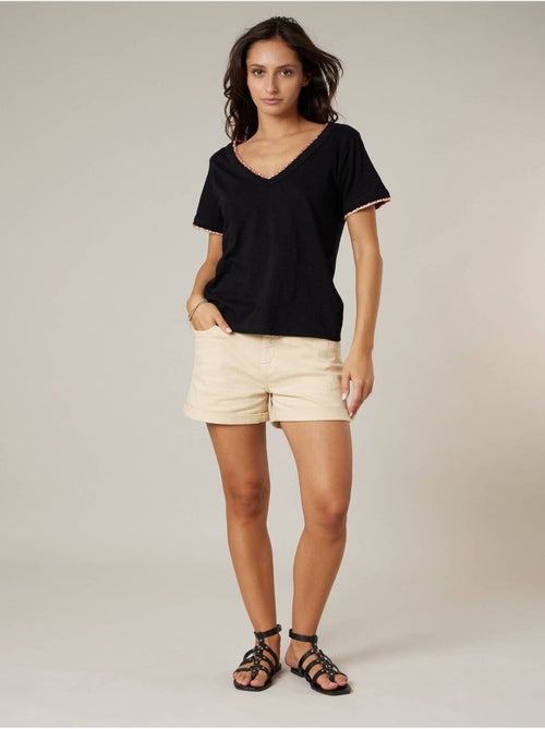 T-shirt femme en coton 'Deeluxe' - Kiabi