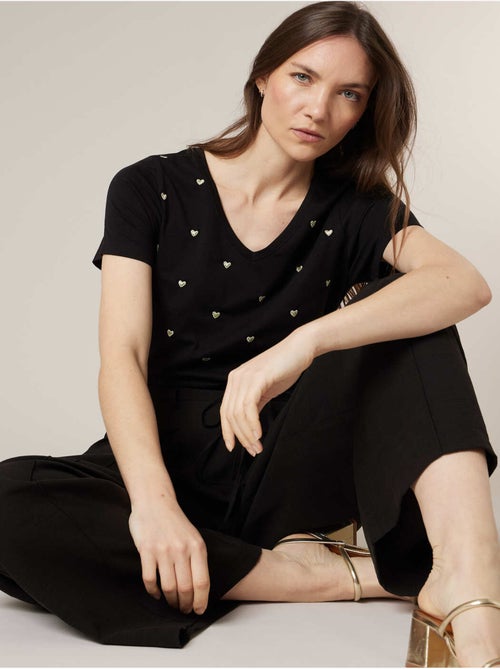 T-shirt femme en coton 'Deeluxe' - Kiabi