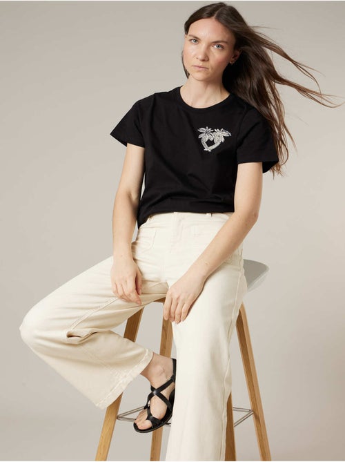 T-shirt femme en coton 'Deeluxe' - Kiabi