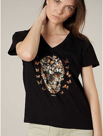 T-shirt femme en coton 'Deeluxe'