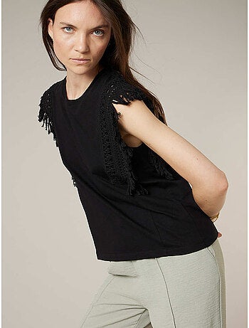 T-shirt femme en coton 'Deeluxe'