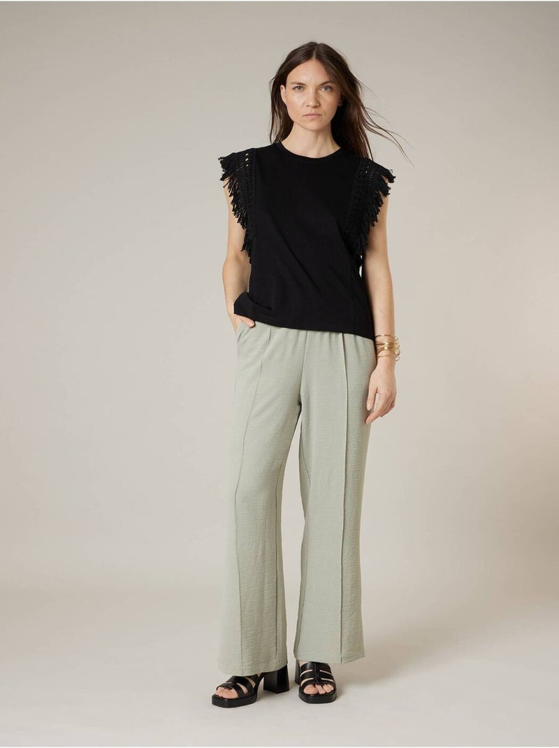 T-shirt femme en coton 'Deeluxe' Noir - Kiabi