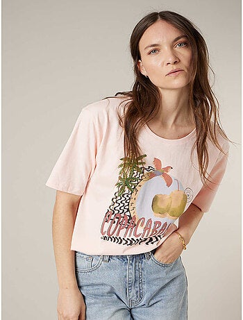 T-shirt femme en coton 'Deeluxe'