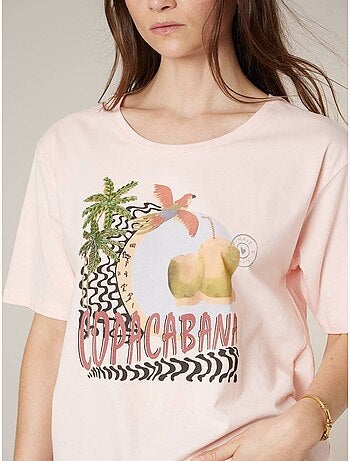 T-shirt femme en coton 'Deeluxe'