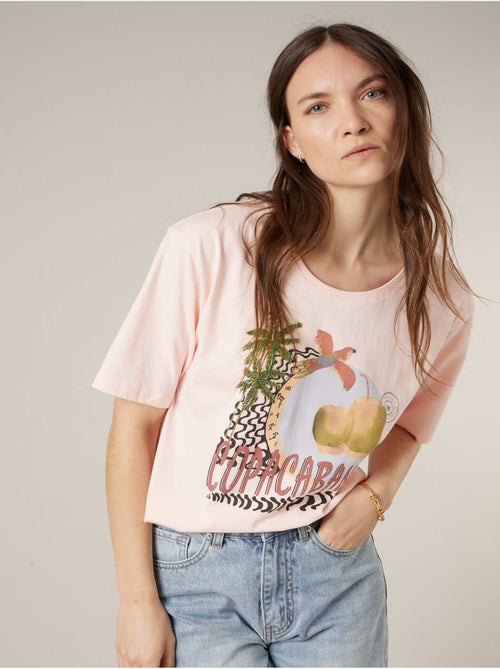 T-shirt femme en coton 'Deeluxe' - Kiabi