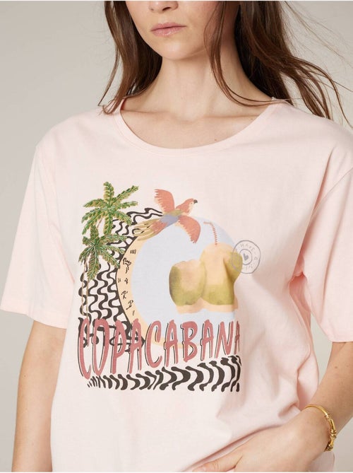 T-shirt femme en coton 'Deeluxe' - Kiabi