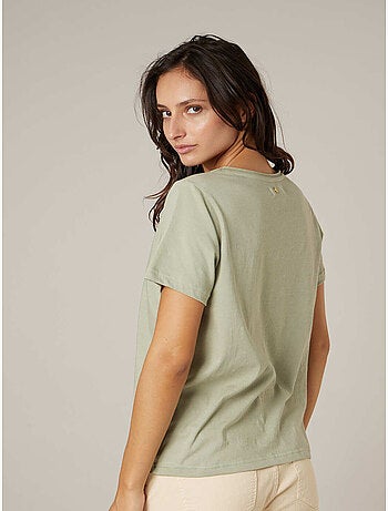 T-shirt femme en coton 'Deeluxe'