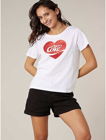 T-shirt femme en coton deeluxe x COCA-Cola 'Deeluxe'