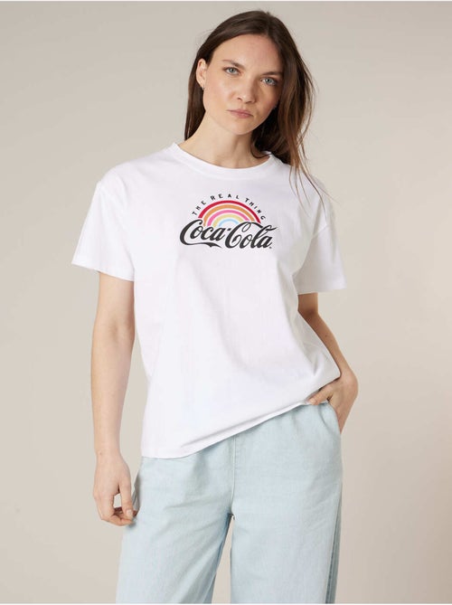 T-shirt femme en coton DEELUXE X COCA-COLA 'Deeluxe' - Kiabi