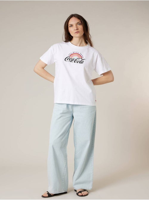 T-shirt femme en coton DEELUXE X COCA-COLA 'Deeluxe' - Kiabi