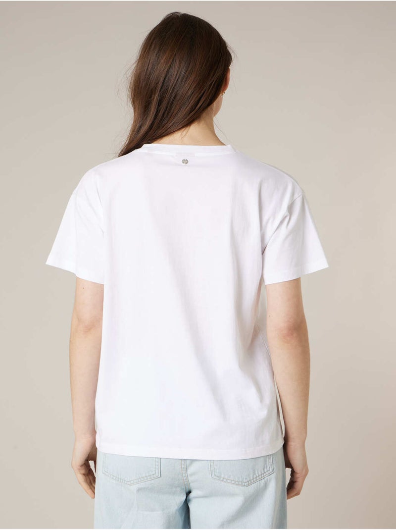 T-shirt femme en coton DEELUXE X COCA-COLA 'Deeluxe' Blanc - Kiabi
