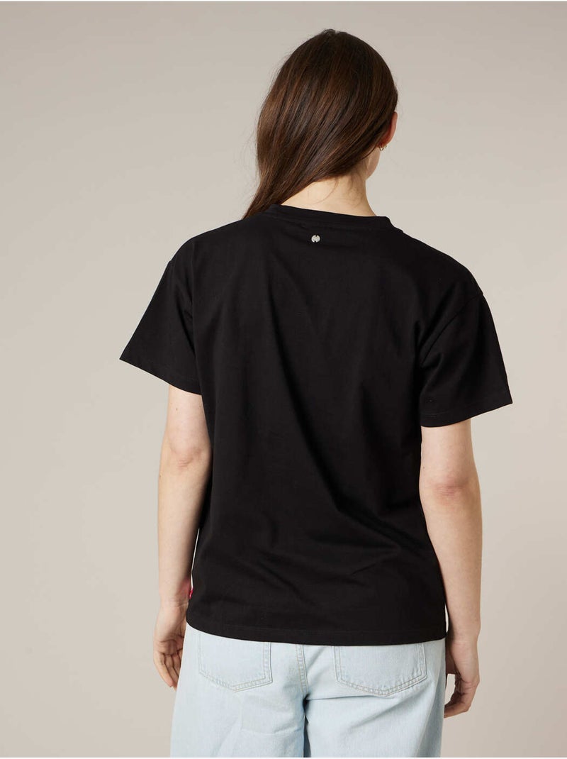T-shirt femme en coton DEELUXE X COCA-COLA 'Deeluxe' Noir - Kiabi