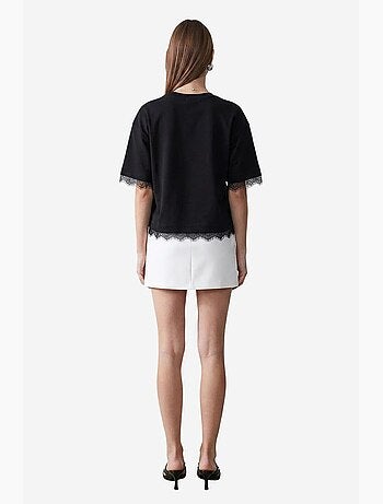 T-shirt coton élasthanne col rond dilvin