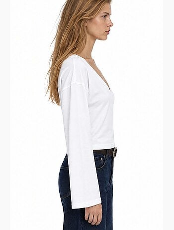 T-shirt femme en coton et élasthanne busem