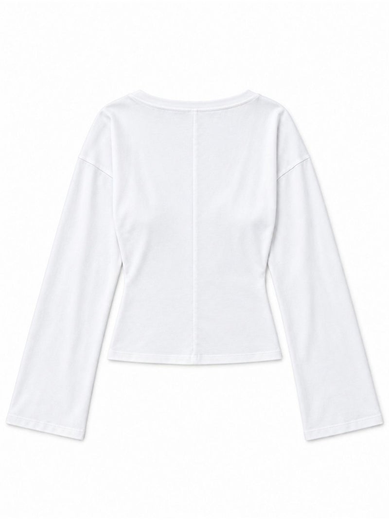 T-shirt femme en coton et élasthanne busem Blanc - Kiabi