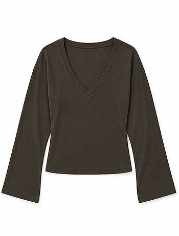 T-shirt femme en coton et élasthanne busem