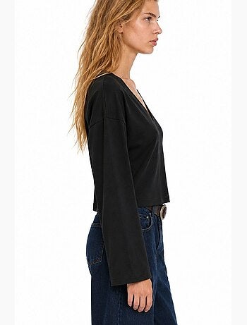 T-shirt femme en coton et élasthanne busem