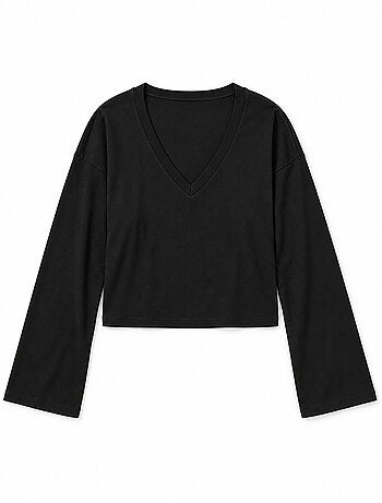 T-shirt femme en coton et élasthanne busem