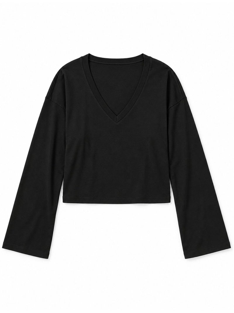 T-shirt femme en coton et élasthanne busem Noir - Kiabi