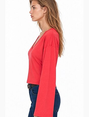 T-shirt femme en coton et élasthanne busem