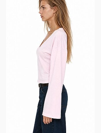 T-shirt femme en coton et élasthanne busem