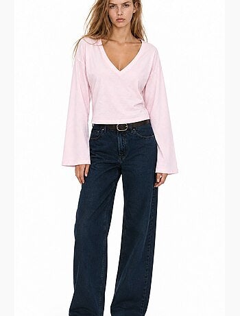 T-shirt femme en coton et élasthanne busem