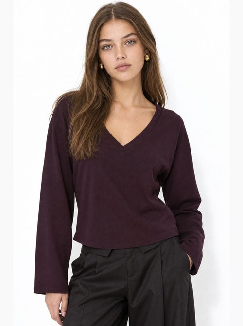 T-shirt femme en coton et élasthanne busem - Kiabi T-shirt femme en coton et élasthanne busem - Kiabi