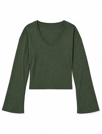 T-shirt femme en coton et élasthanne busem
