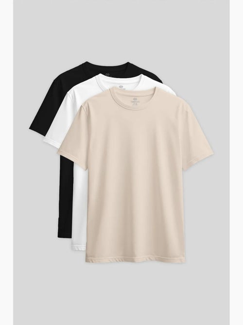 T-shirt femme en coton et élasthanne, col rond tommy - Kiabi T-shirt femme en coton et élasthanne, col rond tommy - Kiabi