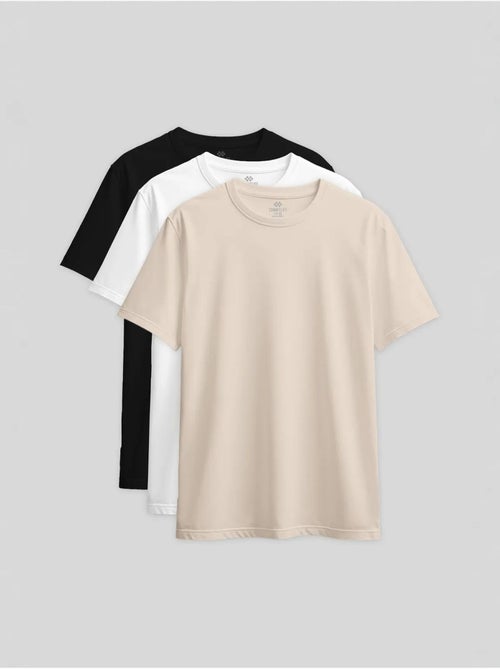 T-shirt femme en coton et élasthanne, col rond tommy - Kiabi T-shirt femme en coton et élasthanne, col rond tommy - Kiabi