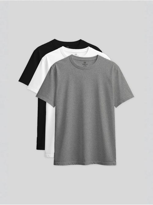 T-shirt femme en coton et élasthanne, col rond tommy - Kiabi T-shirt femme en coton et élasthanne, col rond tommy - Kiabi