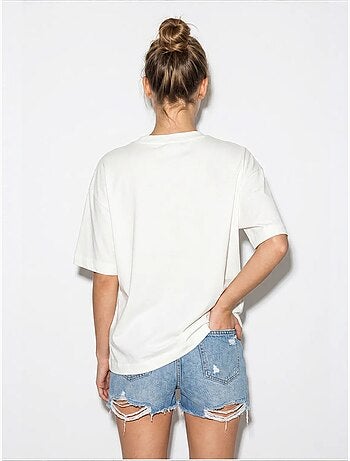 T-shirt femme en coton et élasthanne lucci