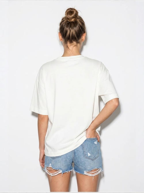 T-shirt femme en coton et élasthanne lucci - Kiabi T-shirt femme en coton et élasthanne lucci - Kiabi