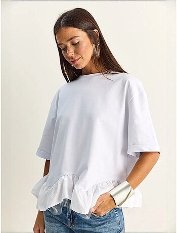 T-shirt femme en coton et élasthanne lucci