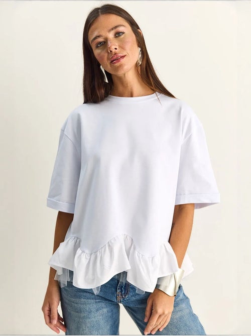 T-shirt femme en coton et élasthanne lucci - Kiabi T-shirt femme en coton et élasthanne lucci - Kiabi