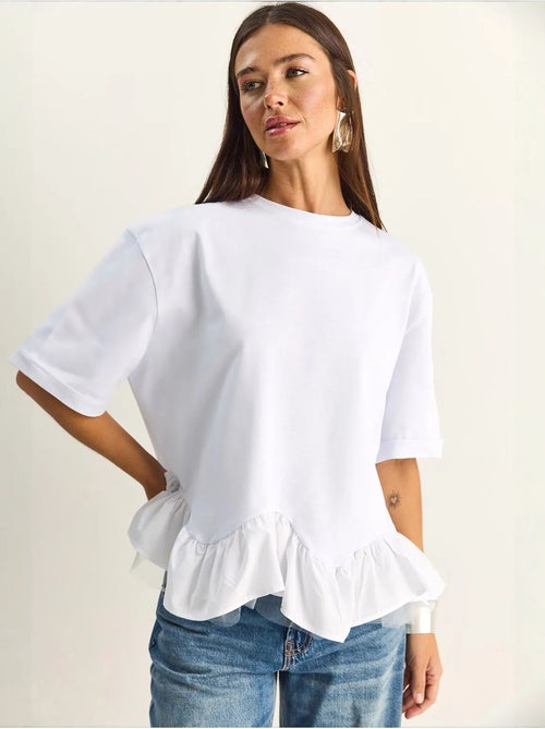 T-shirt femme en coton et élasthanne lucci - Kiabi T-shirt femme en coton et élasthanne lucci - Kiabi