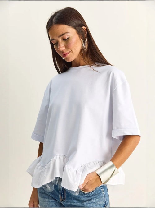 T-shirt femme en coton et élasthanne lucci - Kiabi T-shirt femme en coton et élasthanne lucci - Kiabi