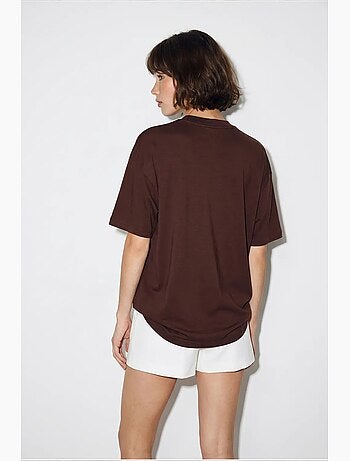 T-shirt femme en coton et élasthanne lucci