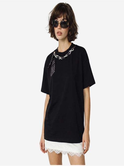 T-shirt femme en coton et élasthanne lucci - Kiabi T-shirt femme en coton et élasthanne lucci - Kiabi