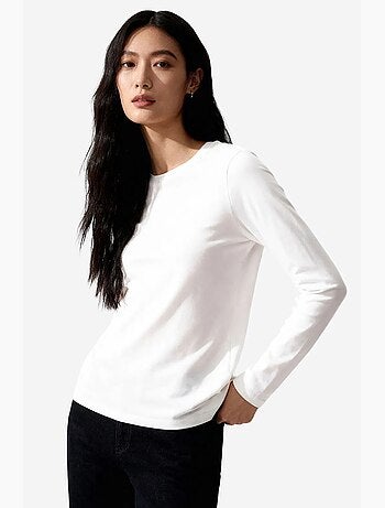 T-shirt femme en coton et élasthanne tommy