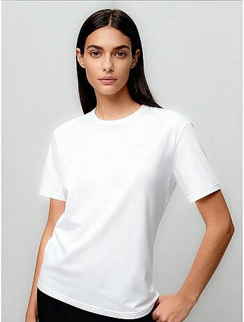 T-shirt femme en coton et élasthanne tommy