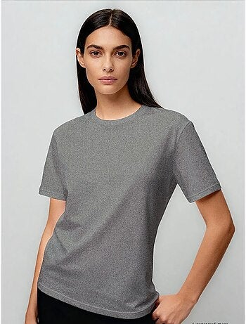 T-shirt femme en coton et élasthanne tommy