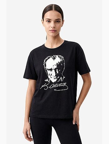 T-shirt femme en coton et élasthanne tommy