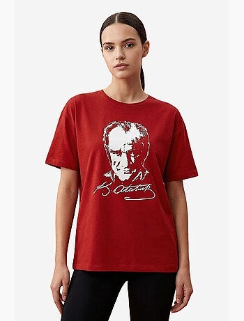 T-shirt femme en coton et élasthanne tommy